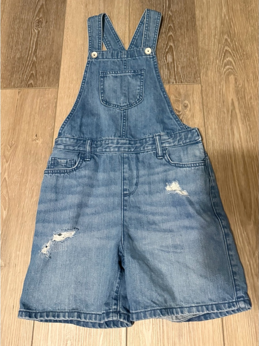 Girls denim overalls size 8